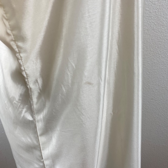 Vintage Ethnic White Embroidered Tunic Medium Mirrors Poly Boho Festival Party - Picture 8 of 9